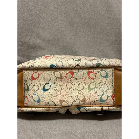 Coach Heritage Signature Messenger Shoulder Bag  F70287 SEE ALL PHOTOS - Picture 12 of 16